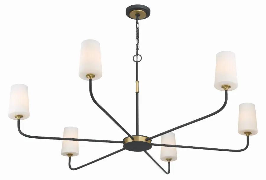 Striking 54" Linear Chandelier Blends Farmhouse Charm with Industrial Edge - Image 4