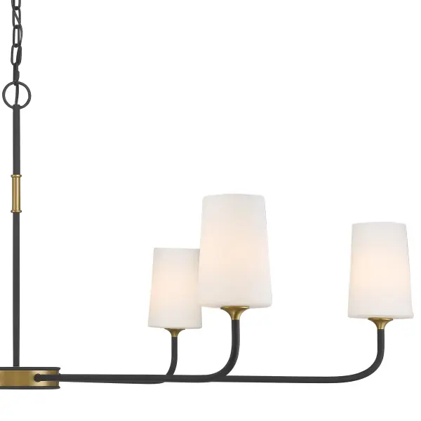 Striking 54" Linear Chandelier Blends Farmhouse Charm with Industrial Edge - Image 5