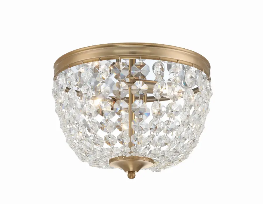 Nola 11.5" Crystal Flush Mount in Black Forged - Image 2