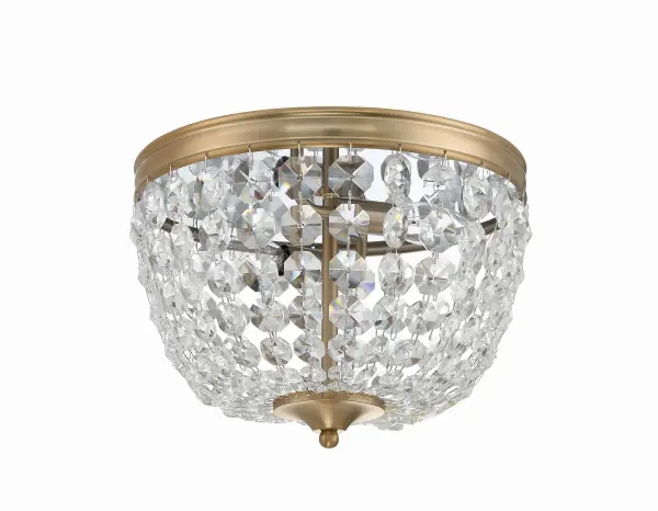 Nola 11.5" Crystal Flush Mount in Black Forged - Image 3
