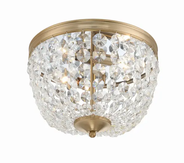 Nola 11.5" Crystal Flush Mount in Black Forged - Image 4