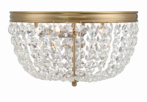 Nola 14.25" Flush Mount in Vibrant Gold - Image 1