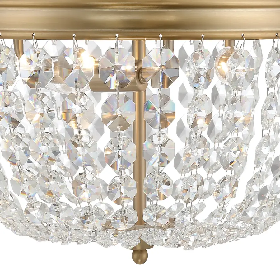 Nola 14.25" Flush Mount in Vibrant Gold - Image 2