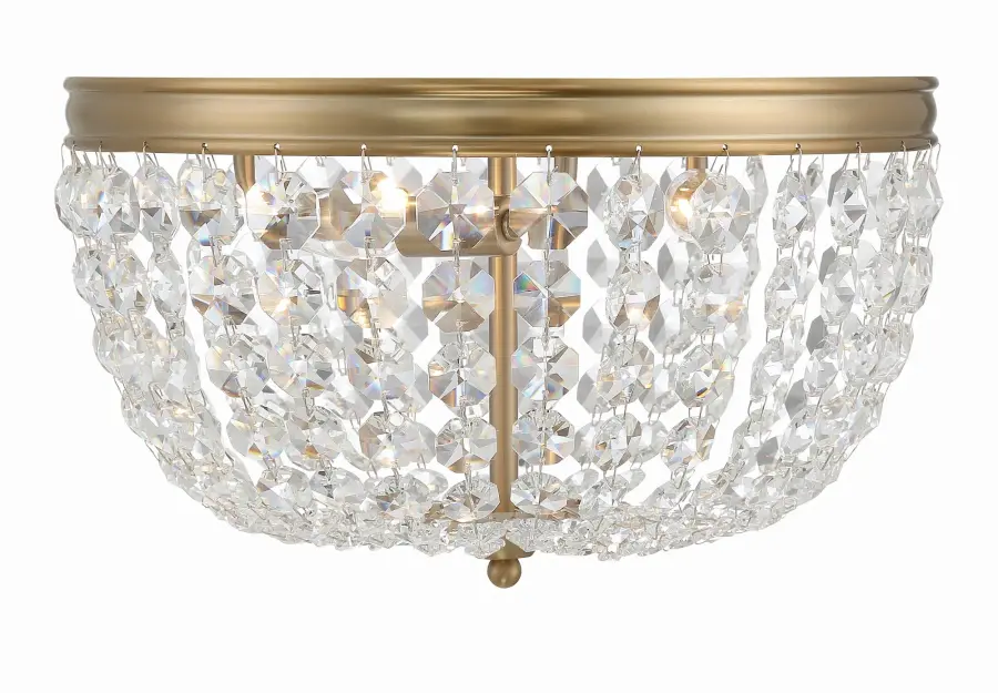 Nola 14.25" Flush Mount in Vibrant Gold - Image 1