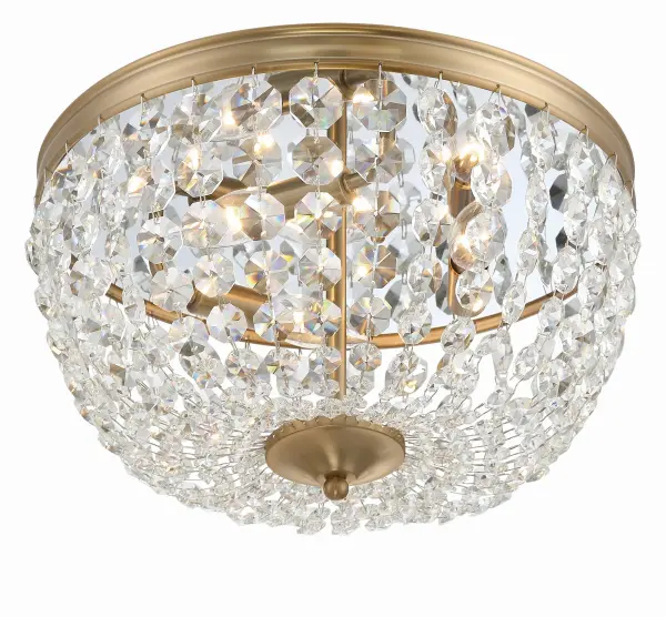 Nola 14.25" Flush Mount in Vibrant Gold - Image 3