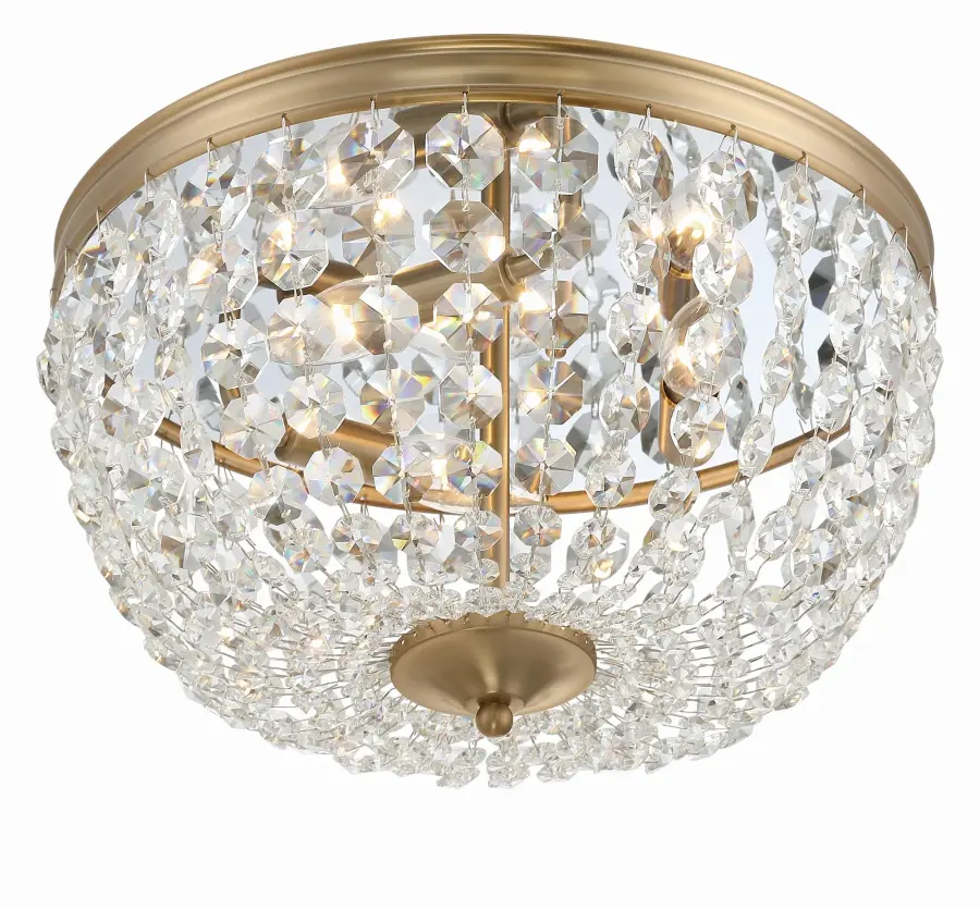Nola 14.25" Flush Mount in Vibrant Gold - Image 3