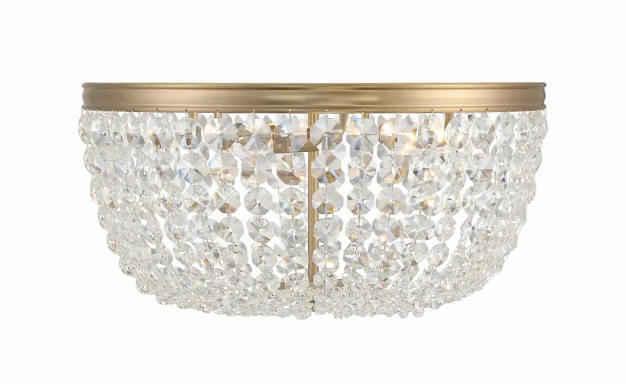 Nola 20" Crystal Flush Mount in Polished Chrome - Image 1