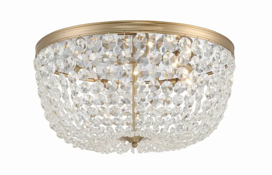 Nola 20" Crystal Flush Mount in Polished Chrome - Image 2