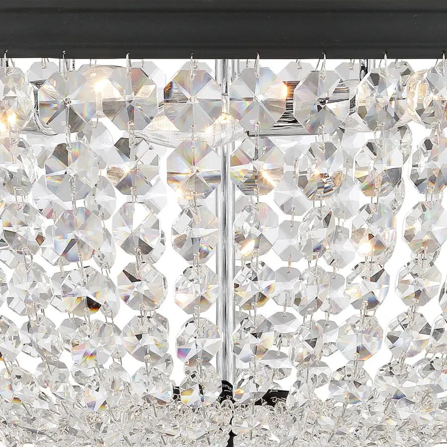 Nola 20" Crystal Flush Mount in Polished Chrome - Image 12