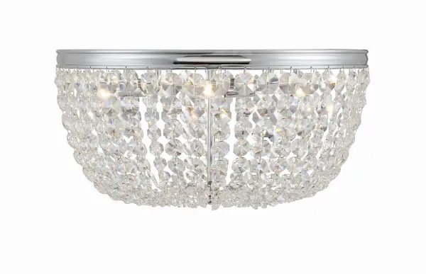 Nola 20" Crystal Flush Mount in Polished Chrome - Image 15