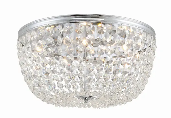 Nola 20" Crystal Flush Mount in Polished Chrome - Image 16