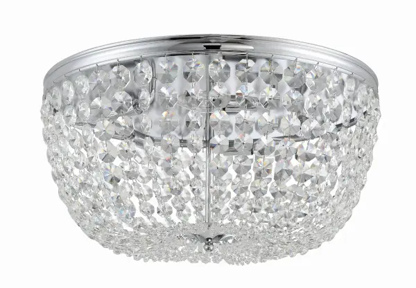 Nola 20" Crystal Flush Mount in Polished Chrome - Image 17