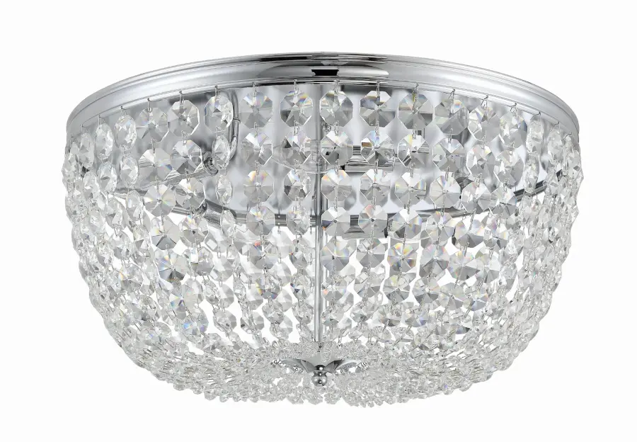 Nola 20" Crystal Flush Mount in Polished Chrome - Image 17