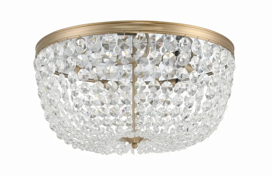 Nola 20" Crystal Flush Mount in Polished Chrome - Image 3