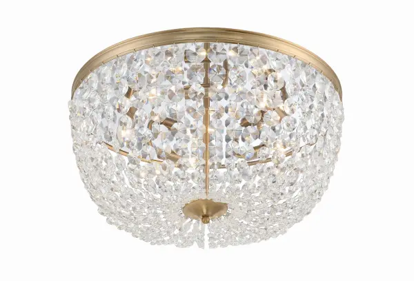 Nola 20" Crystal Flush Mount in Polished Chrome - Image 4