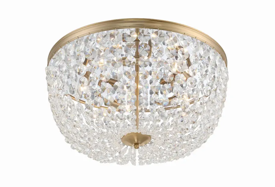Nola 20" Crystal Flush Mount in Polished Chrome - Image 4