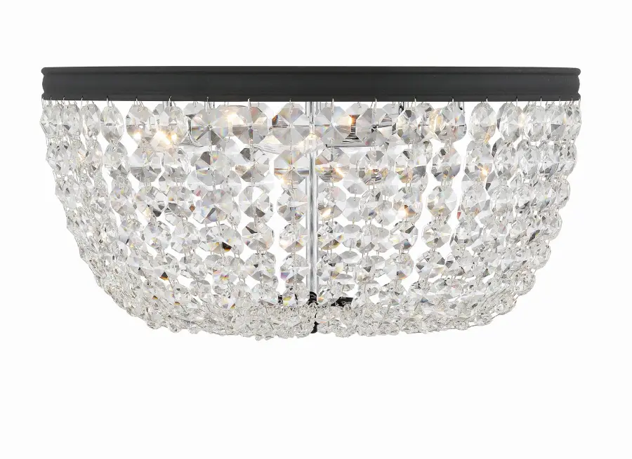 Nola 20" Crystal Flush Mount in Polished Chrome - Image 8
