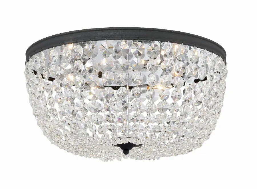 Nola 20" Crystal Flush Mount in Polished Chrome - Image 9