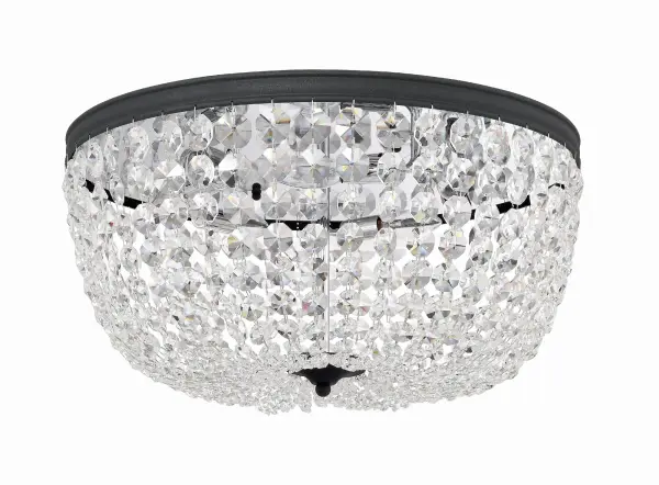 Nola 20" Crystal Flush Mount in Polished Chrome - Image 10