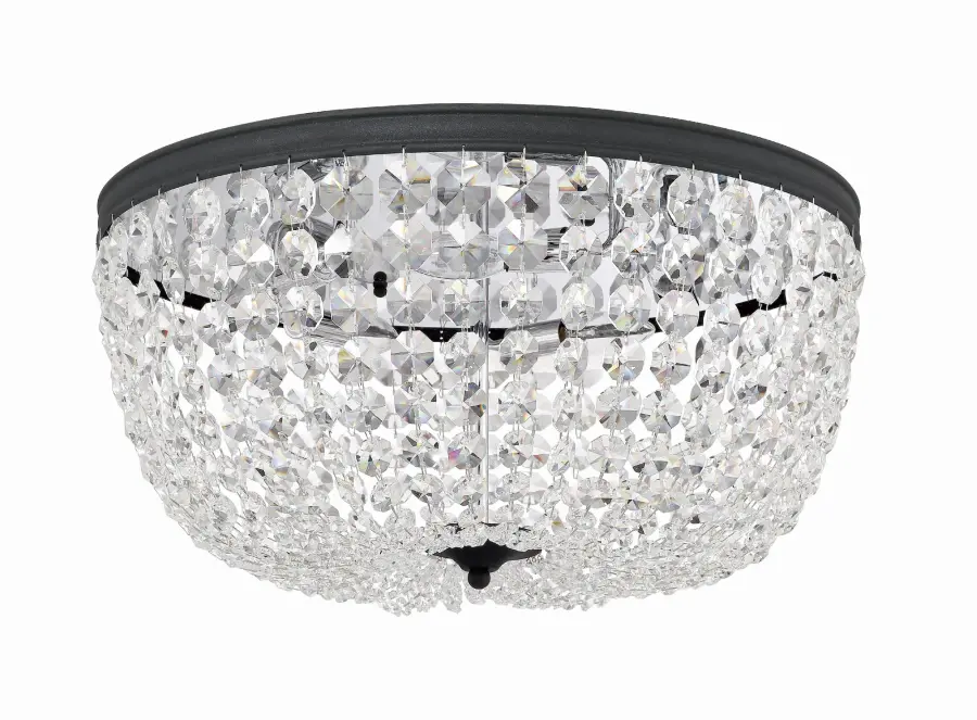 Nola 20" Crystal Flush Mount in Polished Chrome - Image 10