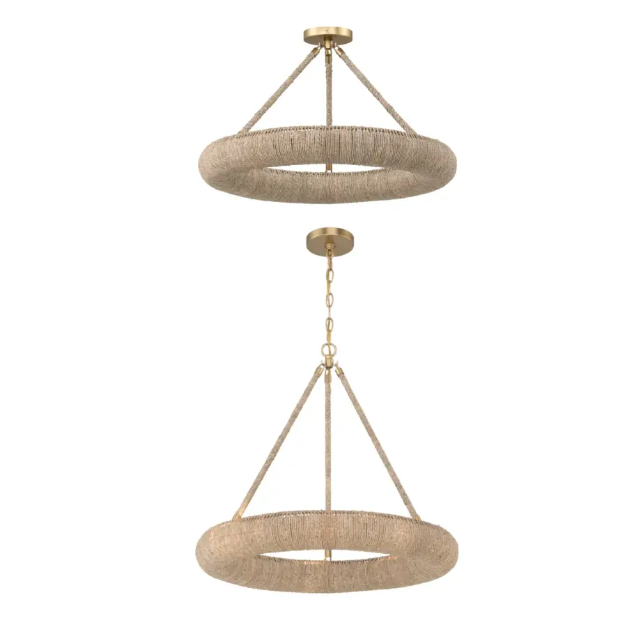 Oakley 24" Integrated LED Ring Chandelier - Image 5