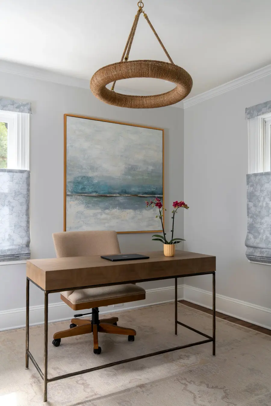 Oakley 24" Integrated LED Ring Chandelier - Image 7