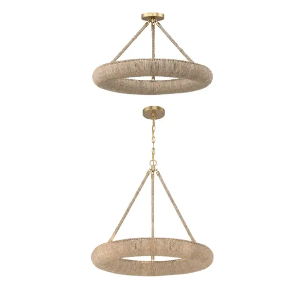 Oakley 24" Integrated LED Semi Flush Mount - Image 5