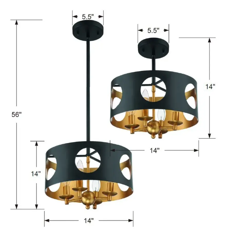 Odelle 14" Chandelier - Image 5