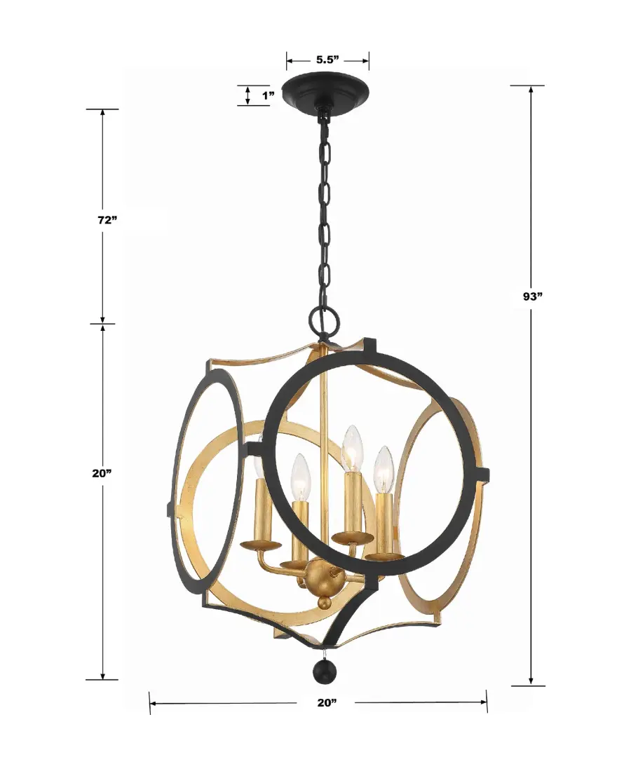 Odelle 20" Chandelier - Image 6