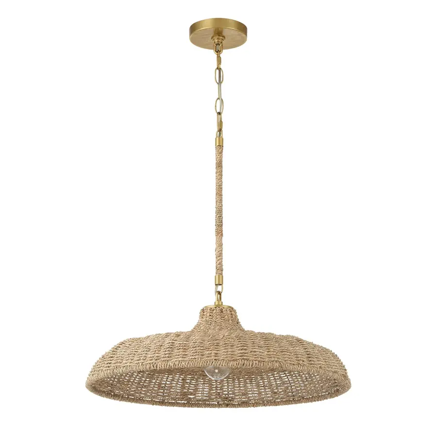 Odessa Woven Lake Grass Pendant - Image 2