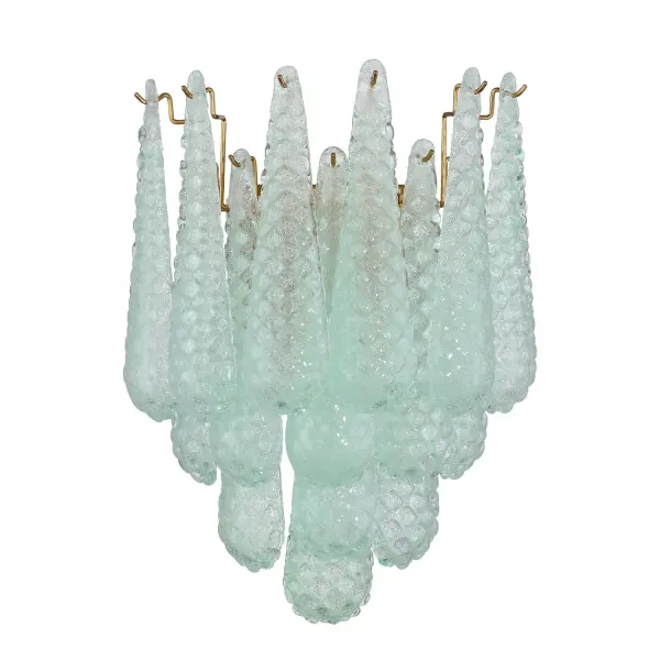 Artisan-Crafted Mid-Century Sconce with Dynamic Color-Shifting Glass - Image 2