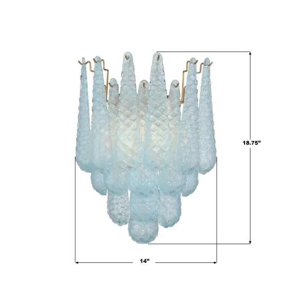 Artisan-Crafted Mid-Century Sconce with Dynamic Color-Shifting Glass - Image 14