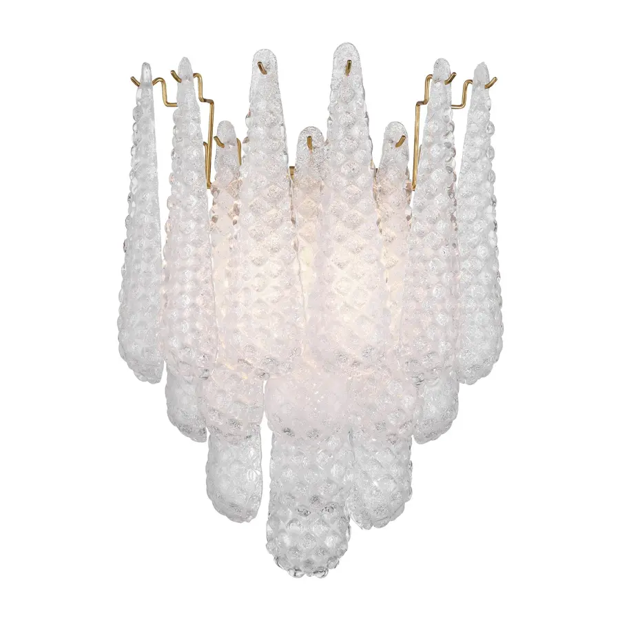 Artisan-Crafted Mid-Century Sconce with Dynamic Color-Shifting Glass - Image 15