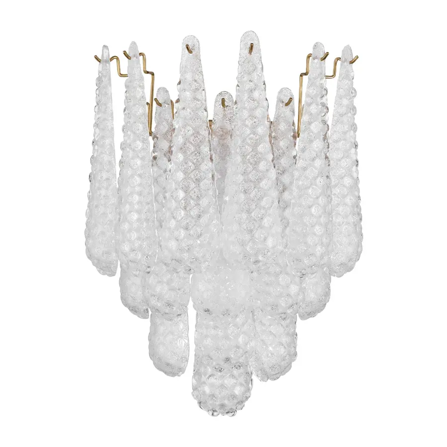 Artisan-Crafted Mid-Century Sconce with Dynamic Color-Shifting Glass - Image 16