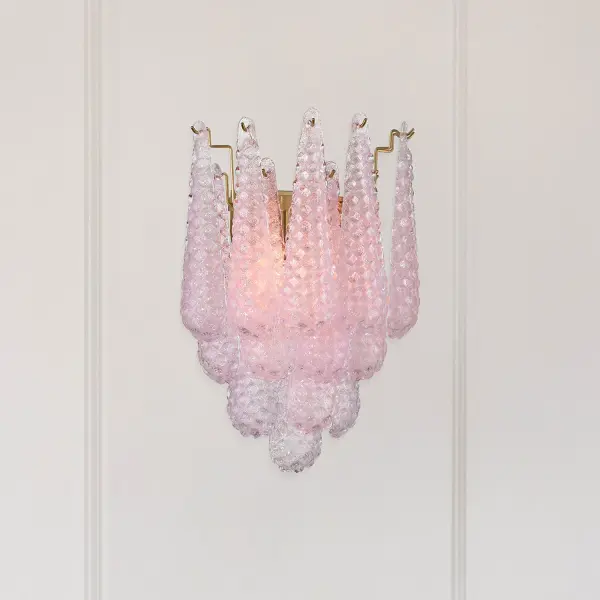 Artisan-Crafted Mid-Century Sconce with Dynamic Color-Shifting Glass - Image 27