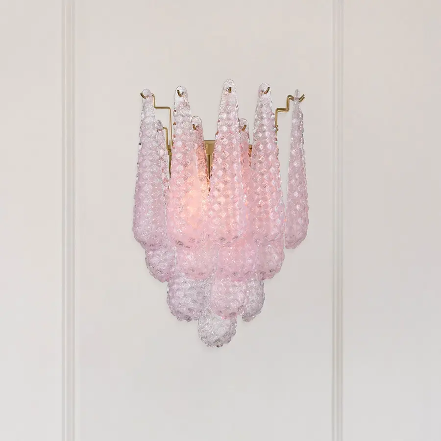 Artisan-Crafted Mid-Century Sconce with Dynamic Color-Shifting Glass - Image 27