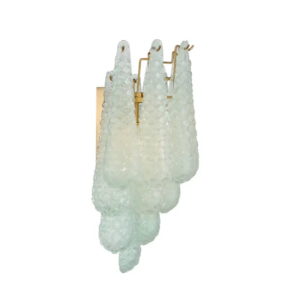 Artisan-Crafted Mid-Century Sconce with Dynamic Color-Shifting Glass - Image 4
