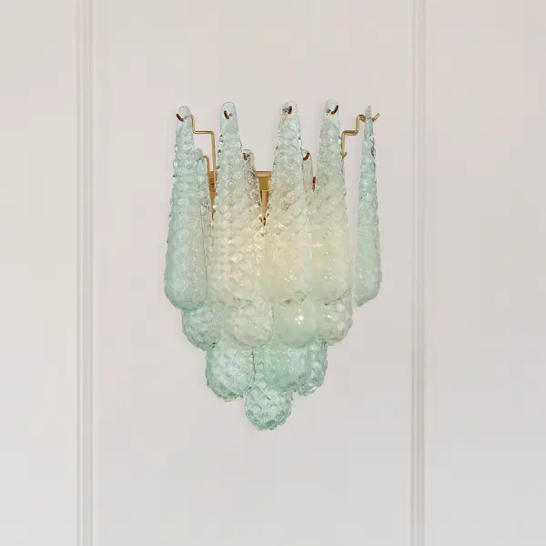 Artisan-Crafted Mid-Century Sconce with Dynamic Color-Shifting Glass - Image 6