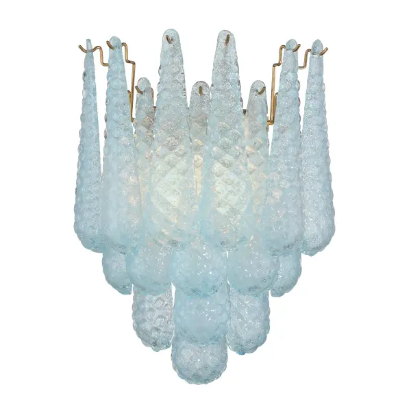 Artisan-Crafted Mid-Century Sconce with Dynamic Color-Shifting Glass - Image 8