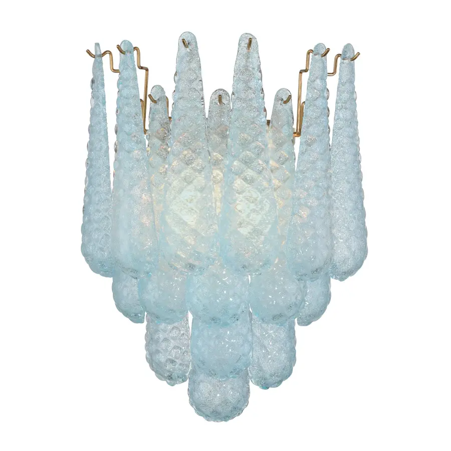 Artisan-Crafted Mid-Century Sconce with Dynamic Color-Shifting Glass - Image 8
