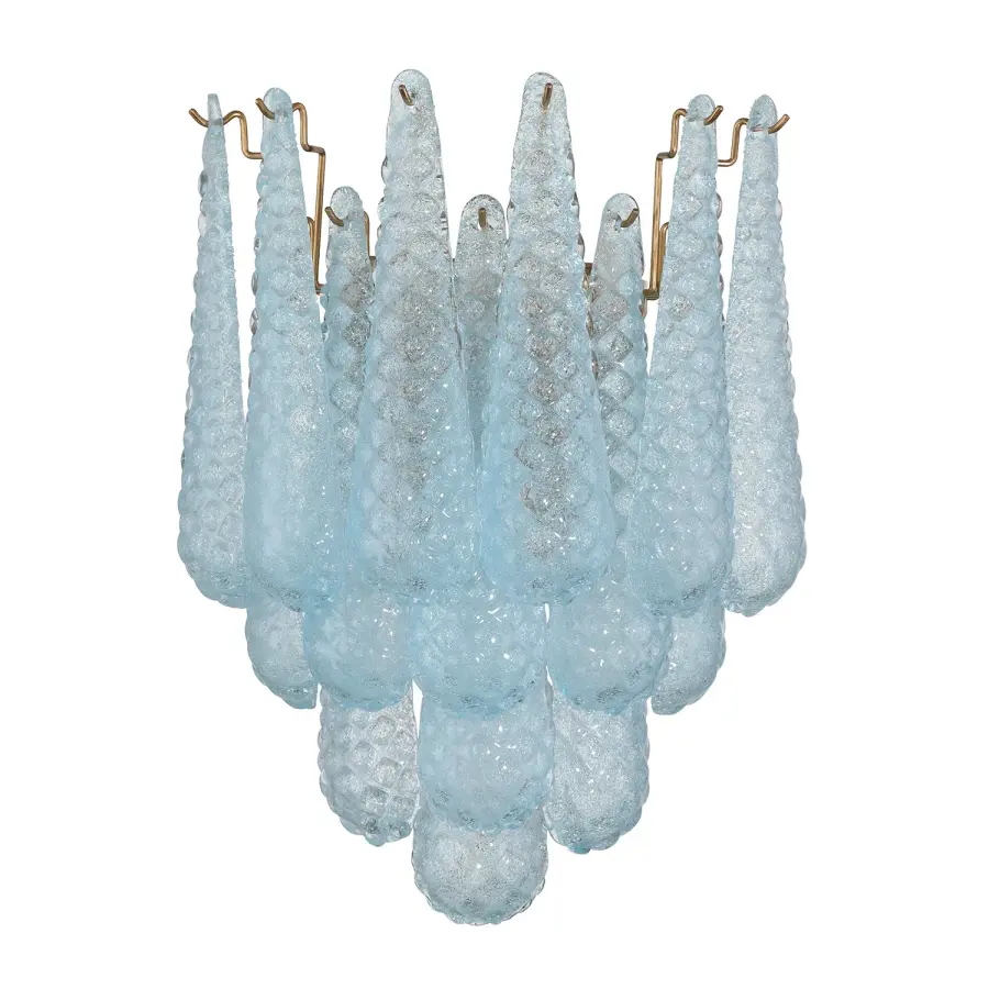 Artisan-Crafted Mid-Century Sconce with Dynamic Color-Shifting Glass - Image 9