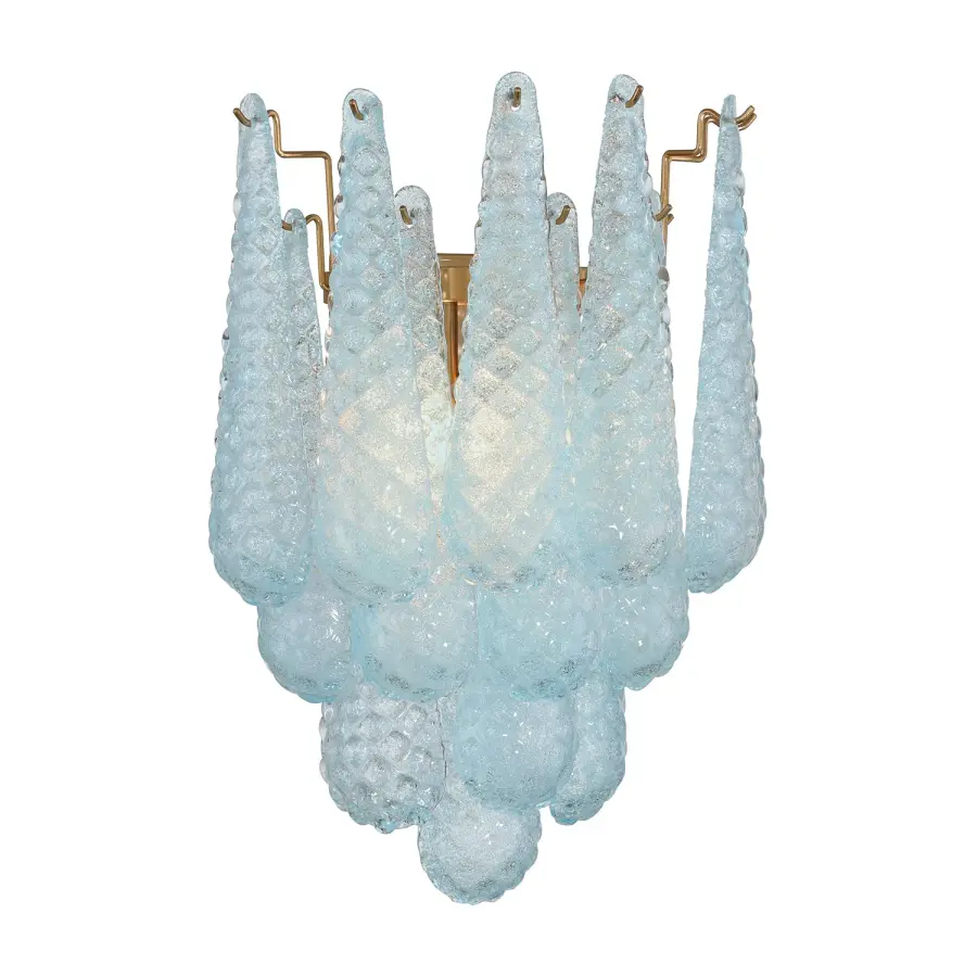 Artisan-Crafted Mid-Century Sconce with Dynamic Color-Shifting Glass - Image 10