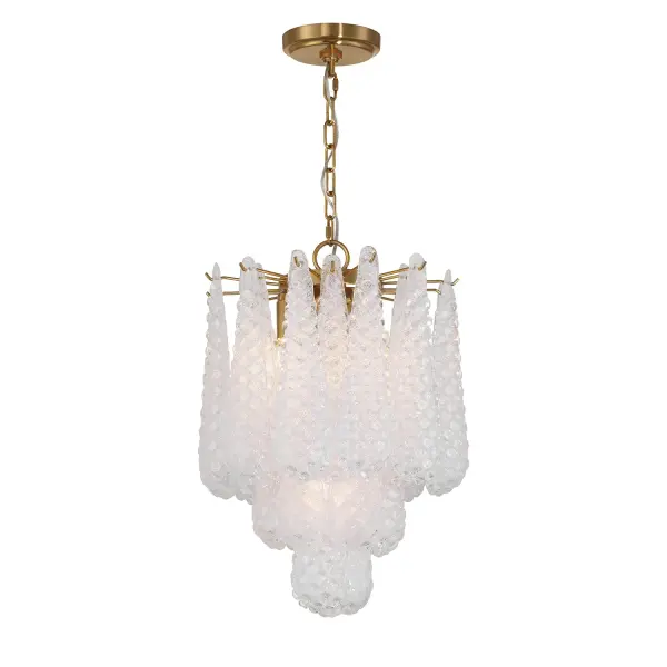 Artisan-Crafted Mid-Century Chandelier with Dynamic Color-Shifting Glass - Image 17