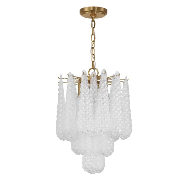 Artisan-Crafted Mid-Century Chandelier with Dynamic Color-Shifting Glass - Image 18