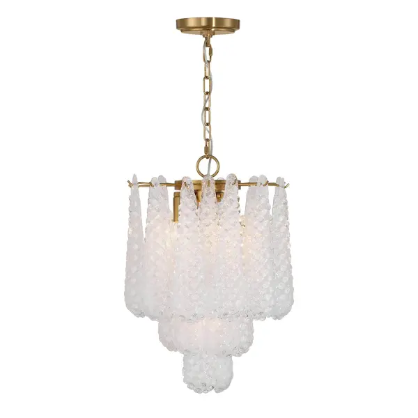 Artisan-Crafted Mid-Century Chandelier with Dynamic Color-Shifting Glass - Image 19