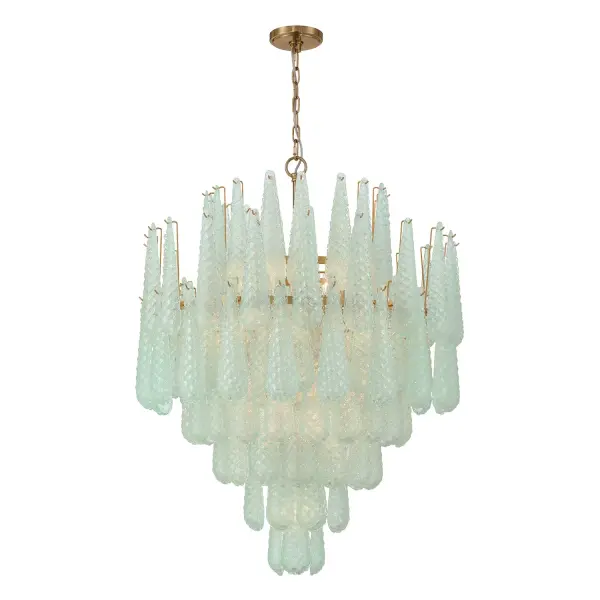 Stunning Mid-Century Statement Piece with Artisan Hand-Blown Glass - Image 1