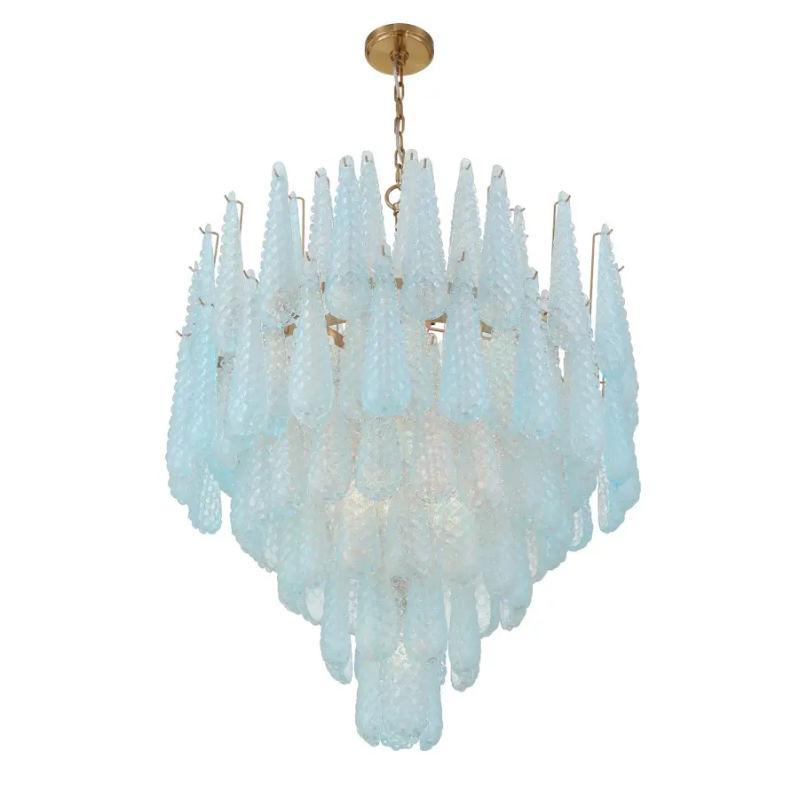 Stunning Mid-Century Statement Piece with Artisan Hand-Blown Glass - Image 11