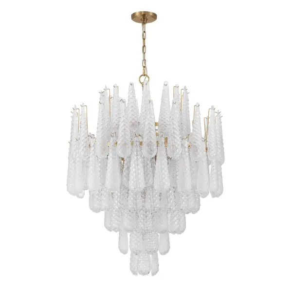 Stunning Mid-Century Statement Piece with Artisan Hand-Blown Glass - Image 16