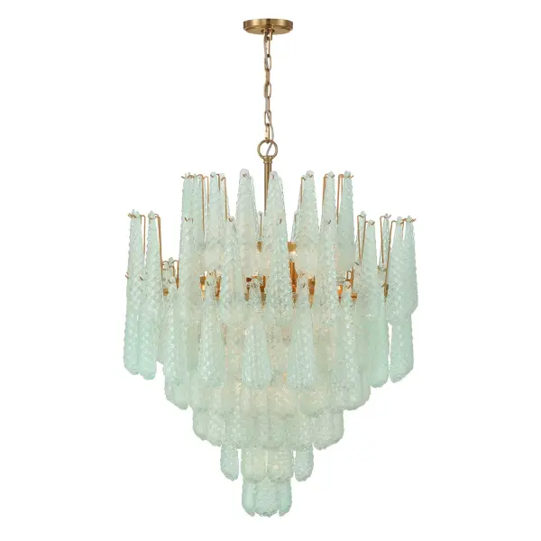Stunning Mid-Century Statement Piece with Artisan Hand-Blown Glass - Image 3