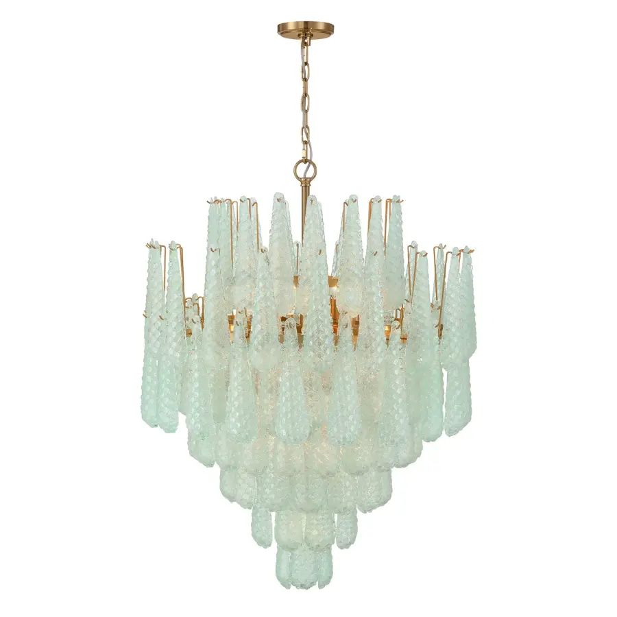Stunning Mid-Century Statement Piece with Artisan Hand-Blown Glass - Image 3